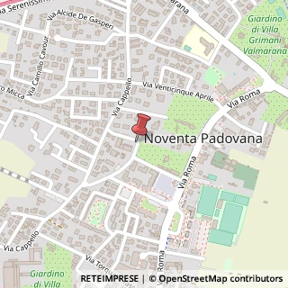 Mappa Via Giacomo Leopardi, 16, 35027 Noventa Padovana, Padova (Veneto)