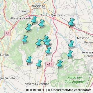 Mappa Via del Progresso, 36024 Mossano VI, Italia (7.366)