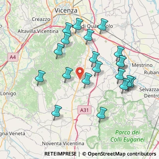 Mappa Via del Progresso, 36024 Mossano VI, Italia (7.961)