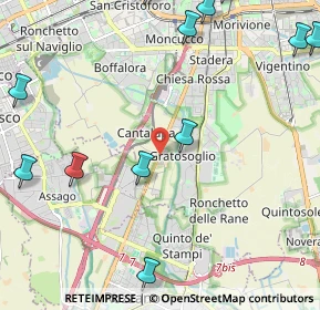 Mappa Via Icilio Calzolari, 20142 Milano MI, Italia (3.08846)