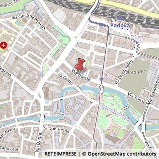 Mappa Via Trieste, 20/I, 35121 Padova, Padova (Veneto)