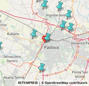 Mappa Via Garigliano, 35100 Padova PD, Italia (5.49083)