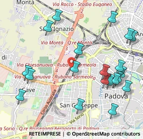 Mappa Via Garigliano, 35100 Padova PD, Italia (1.2395)