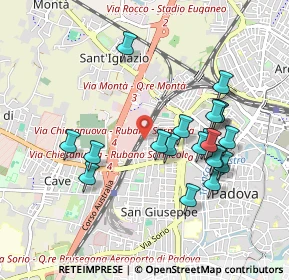 Mappa Via Garigliano, 35100 Padova PD, Italia (0.908)