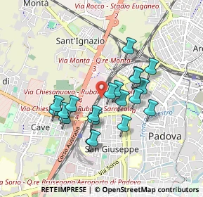 Mappa Via Garigliano, 35100 Padova PD, Italia (0.7475)