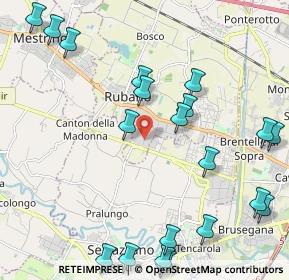 Mappa Via Dell' Industria, 35030 Rubano PD, Italia (2.704)