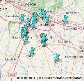 Mappa Via Castenedolo, 25016 Ghedi BS, Italia (6.688)