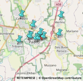 Mappa Via S.M.D.Mazzarello, 20067 Paullo MI, Italia (1.31273)