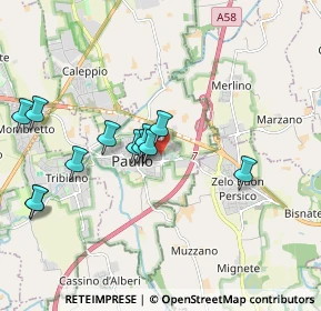 Mappa Via S.M.D.Mazzarello, 20067 Paullo MI, Italia (1.83167)