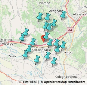 Mappa Via Zoppega, 37032 Monteforte d'Alpone VR, Italia (6.29053)