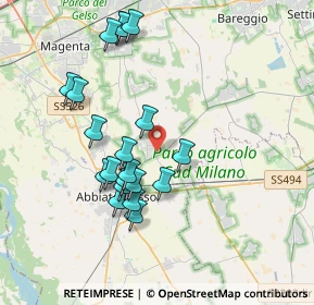 Mappa Via San Francesco, 20080 Albairate MI, Italia (3.6015)