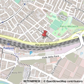 Mappa Via Bartolino da Padova, 1, 35132 Padova, Padova (Veneto)