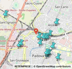 Mappa Via Citolo da Perugia, 35137 Padova PD, Italia (1.08188)