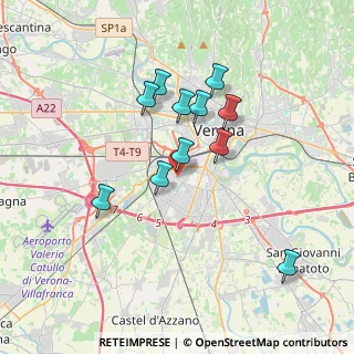 Mappa Via Carisio Amedeo, 37136 Verona VR, Italia (3.17)