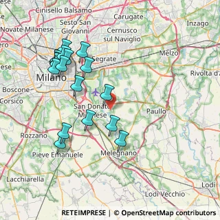 Mappa Via Giovanni Falcone, 20060 Robbiano MI, Italia (8.39222)