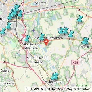 Mappa Via Giovanni Falcone, 20060 Robbiano MI, Italia (6.6345)