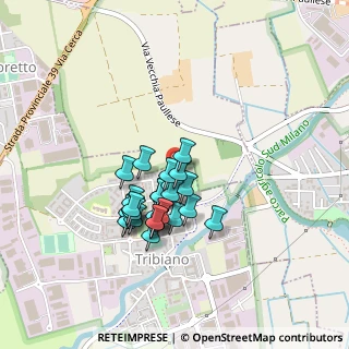 Mappa Via Enrico Fermi, 20067 Tribiano MI, Italia (0.34643)