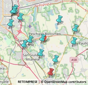 Mappa Via Grandi Via Da Vinci, 20068 Peschiera Borromeo MI, Italia (4.97071)