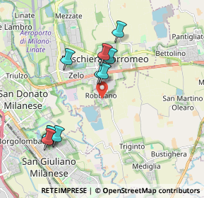 Mappa Via Grandi Via Da Vinci, 20068 Peschiera Borromeo MI, Italia (1.80091)