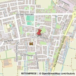 Mappa Via Borgo Belvedere, 23, 25020 Dello, Brescia (Lombardia)