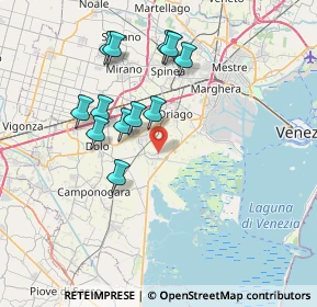 Mappa Via XXV Aprile, 30034 Mira VE, Italia (6.83417)