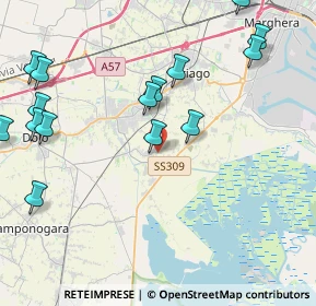 Mappa Via XXV Aprile, 30034 Mira VE, Italia (5.8895)