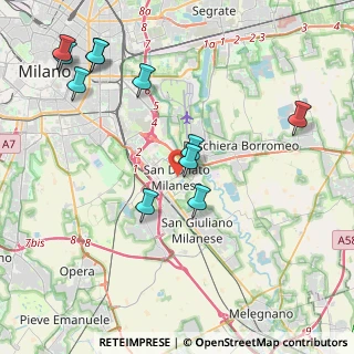 Mappa Ingresso da Via Ueropa SNC, 20097 San Donato Milanese MI, Italia (4.61636)