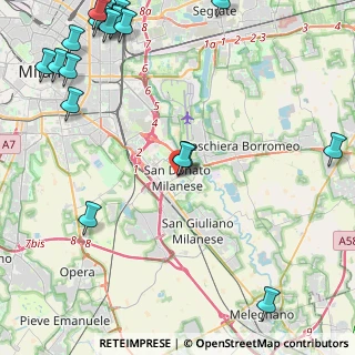 Mappa Ingresso da Via Ueropa SNC, 20097 San Donato Milanese MI, Italia (6.755)