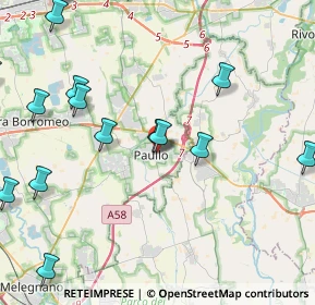 Mappa Via Monsignore Bonvini, 20067 Paullo MI, Italia (6.2)