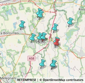 Mappa Via Monsignore Bonvini, 20067 Paullo MI, Italia (3.41154)