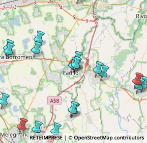 Mappa Via Monsignore Bonvini, 20067 Paullo MI, Italia (5.4825)