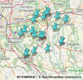 Mappa Via Monsignore Bonvini, 20067 Paullo MI, Italia (6.7065)