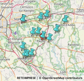 Mappa Via Monsignore Bonvini, 20067 Paullo MI, Italia (6.74714)