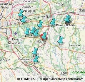 Mappa Via Monsignore Bonvini, 20067 Paullo MI, Italia (7.06786)