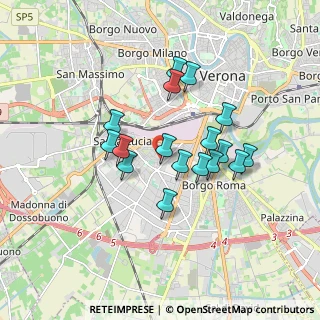 Mappa Via Emilio Piccono della Valle, 37136 Verona VR, Italia (1.44588)