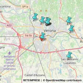 Mappa Via Emilio Piccono della Valle, 37136 Verona VR, Italia (3.99364)