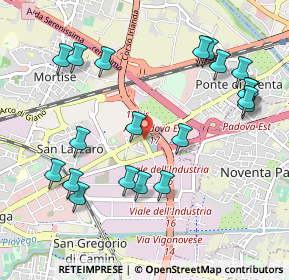 Mappa Via Franceschini Ezio, 35129 Padova PD, Italia (1.129)