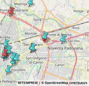 Mappa Via Franceschini Ezio, 35129 Padova PD, Italia (3.04824)