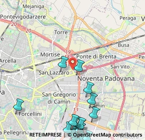 Mappa Via Franceschini Ezio, 35129 Padova PD, Italia (3.07941)