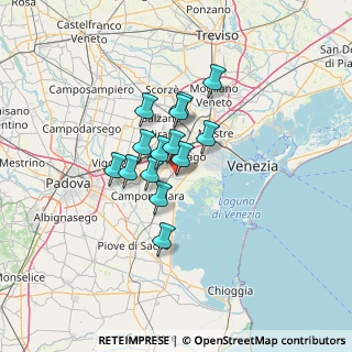 Mappa Via Tiziano Vecellio, 30034 Mira VE, Italia (8.79857)