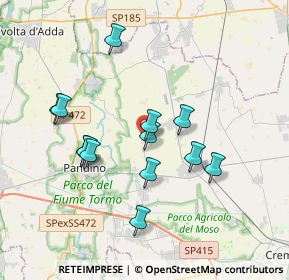 Mappa Strada Provinciale, 26017 Torlino Vimercati CR, Italia (3.32385)