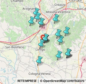 Mappa Via Giuseppe Cacciavillani, 36040 Sarego VI, Italia (6.33944)