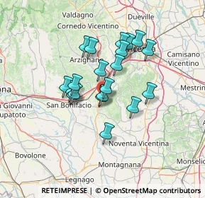 Mappa Via Giuseppe Cacciavillani, 36040 Sarego VI, Italia (10.474)