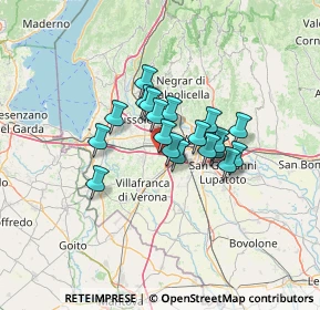 Mappa Via Thomas Edison, 37066 Caselle VR, Italia (8.83474)