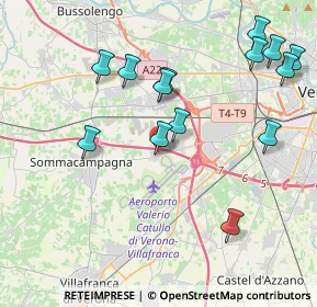 Mappa Via dell'Artigianato, 37066 Caselle VR, Italia (4.43643)