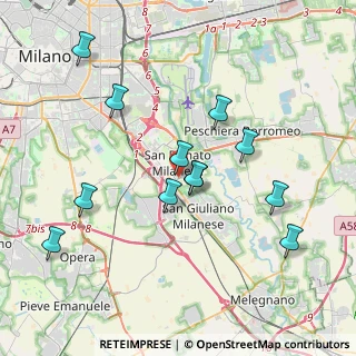 Mappa Via Morandi, 20097 San Donato Milanese MI, Italia (3.78917)