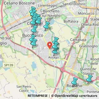 Mappa Via Giuseppe Garibaldi, 20090 Assago MI, Italia (2.19667)