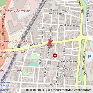 Mappa Via Tirana, 8, 35138 Padova, Padova (Veneto)