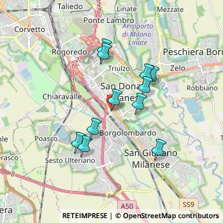 Mappa Via Parri, 20097 San Donato Milanese MI, Italia (1.58818)