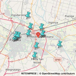 Mappa Via Cappello, 35129 Padova PD, Italia (3.69786)